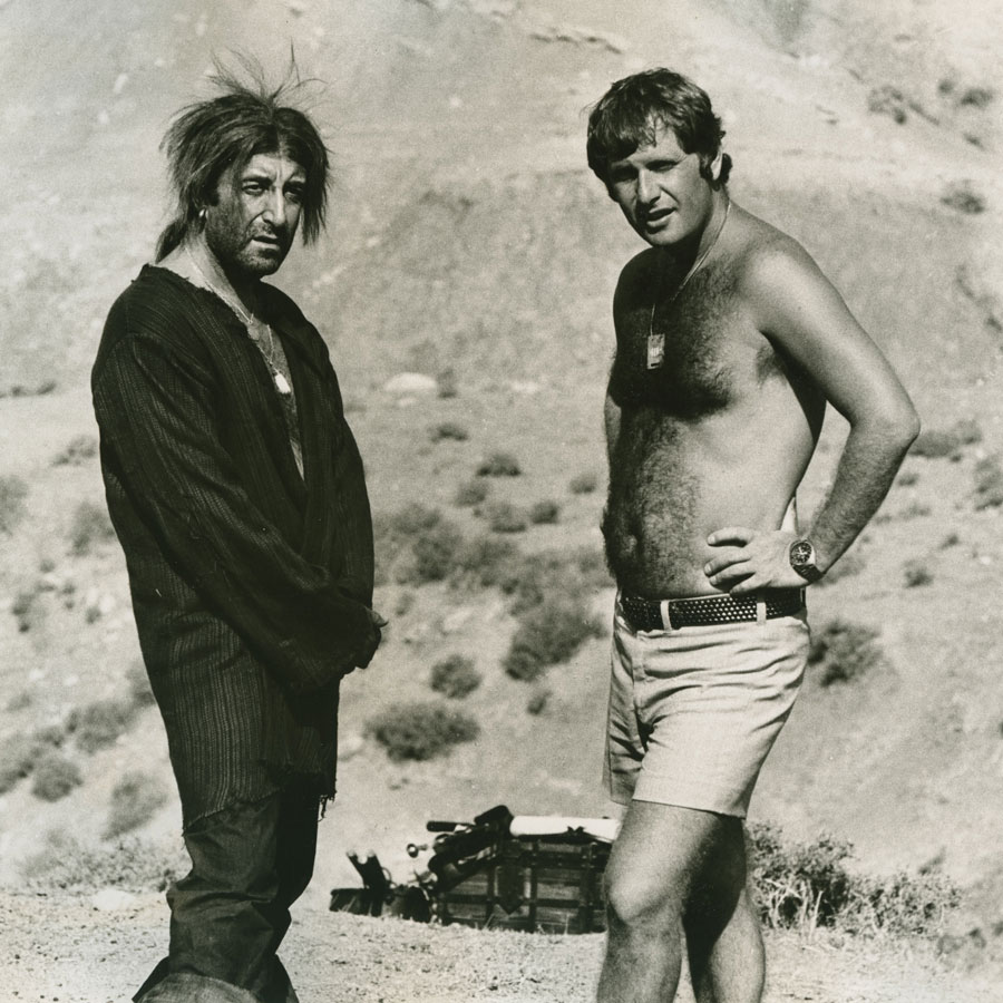 Peter Sellers and Peter Medak in Cyprus 1973